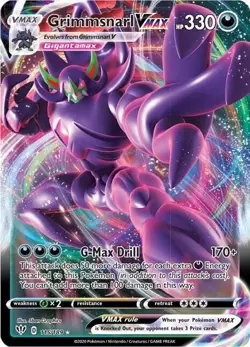 Grimmsnarl VMAX - 115/189 - Darkness Ablaze - Pokemon TCG - NM - HOLO - Image 1