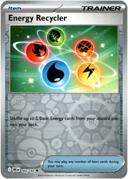 Energy Recycler - 164/182 - Destined Rivals - Reverse Holo - Pokemon TCG - NM - Image 1