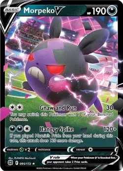 Morpeko V - Brilliant Stars - 095/172 - Pokemon TCG - LP - HOLO - Image 1