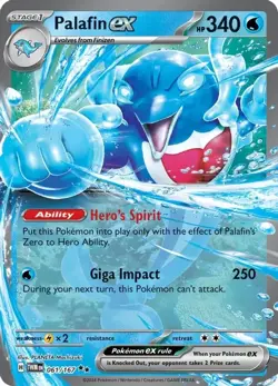 Palafin ex - 061/167 - Pokemon TCG Twilight Masquerade (2024) - LP - HOLO - Image 1