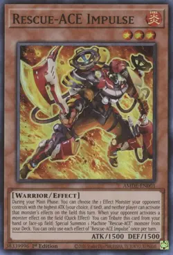Rescue-ACE Impulse - Amazing Defenders - AMDE-EN001 - Yu-Gi-Oh! - LP - FOIL - Image 1