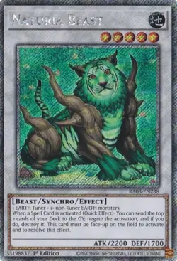 Naturia Beast (Platinum Secret Rare) - Quarter Century Bonanza - LP - Yu-Gi-Oh! - Image 1