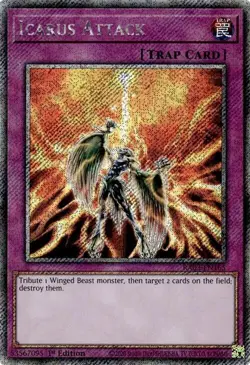 Icarus Attack (Platinum Secret Rare) - Quarter Century Bonanza - Yu-Gi-Oh! - LP - Image 1