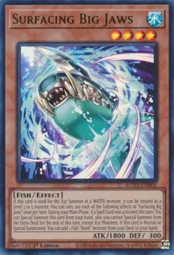 Surfacing Big Jaws - Rage of the Abyss - ROTA-EN001 - Yu-Gi-Oh! - LP - FOIL - Image 1