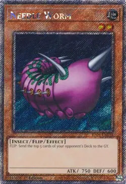 Needle Worm (Platinum Secret Rare) - Quarter Century Stampede - Yu-Gi-Oh! - NM - Image 1