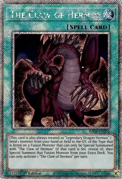 The Claw of Hermos (Platinum Secret Rare) - Quarter Century Stampede - Yu-Gi-Oh! - Image 1