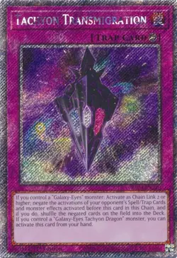 Tachyon Transmigration (Platinum Secret Rare) - Quarter Century Stampede - FOIL - Image 1