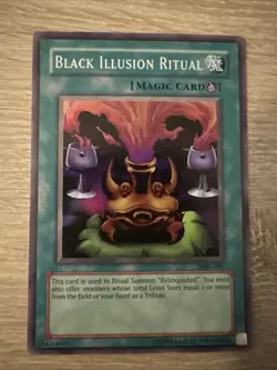 Yu-Gi-Oh Black Illusion Ritual Magic Ruler MRL-051 Super Rare LP Condition - Image 1