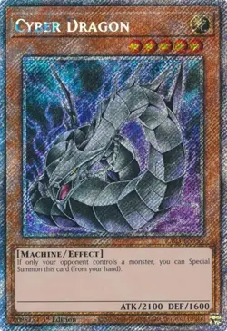 Cyber Dragon (Platinum Secret Rare) - Quarter Century Bonanza - Yu-Gi-Oh! - NM - Image 1