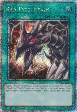 Red-Eyes Insight - (Quarter Century Secret Rare) - Yu-Gi-Oh! - RA03-EN061 - NM - Image 1