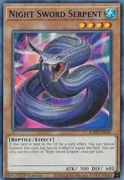 Night Sword Serpent - Yu-Gi-Oh! Burst of Destiny - MP22-EN232 - LP - 1st Edition - Image 1