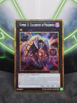 Yugioh Number 31: Embodiment of Punishment PGLD-EN024 Premium Gold Secret NM - Image 1