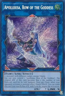 Apollousa, Bow of the Goddess (Alt. Art Secret Rare) - Yu-Gi-Oh! - RA02-EN040 - Image 1