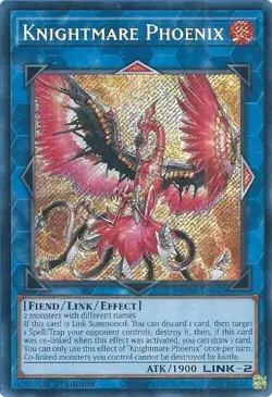 Knightmare Phoenix (Secret Rare) - Quarter Century Bonanza - Yu-Gi-Oh! - LP HOLO - Image 1