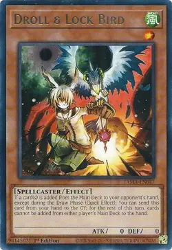 Droll & Lock Bird - Tactical Masters - TAMA-EN047 - Yu-Gi-Oh! - LP - 1st Edition - Image 1