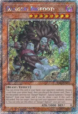 Danger! Bigfoot! (Platinum Secret Rare) - Yu-Gi-Oh! Quarter Century Bonanza - NM - Image 1