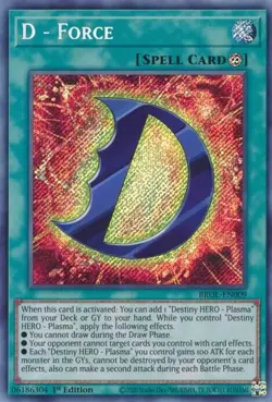 D - Force - Brothers of Legend - Yu-Gi-Oh! - NM - HOLO - Image 1