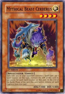 Mythical Beast Cerberus - Structure Deck: Spellcaster's Judgment - Yu-Gi-Oh! - Image 1