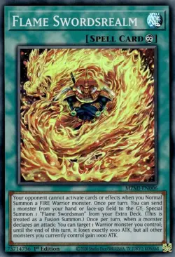Flame Swordsrealm - Maze of Millennia - Yu-Gi-Oh! - LP - Super Rare - HOLO - Image 1