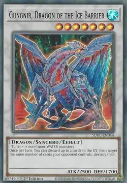 Gungnir, Dragon of the Ice Barrier - Yu-Gi-Oh! Structure Deck - LP - 1st Edition - Image 1