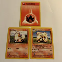 Vintage Pokemon Card Lot of 3 Base Set 1999 Rare Keiji Kinebuchi Art Set 90s - Image 1