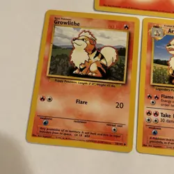 Vintage Pokemon Card Lot of 3 Base Set 1999 Rare Keiji Kinebuchi Art Set 90s - Image 3