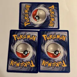 Vintage Pokemon Card Lot of 3 Base Set 1999 Rare Keiji Kinebuchi Art Set 90s - Image 5