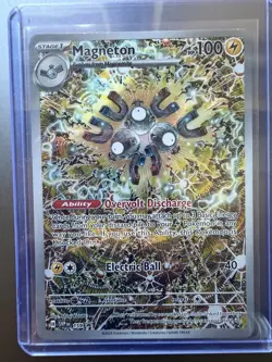 Pokemon TCG Magneton 159 Scarlet & Violet Promo Card Holo NM Condition - Image 1