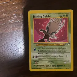 Pokemon TCG Shining Celebi Holo Card Neo Destiny Vintage - Image 1