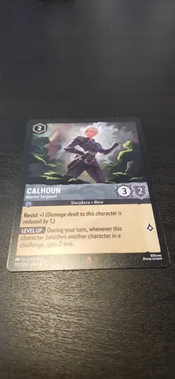 Disney Lorcana TCG Calhoun Marine Sergeant 191/204 Azurite Sea Regular Card Rare - Image 4