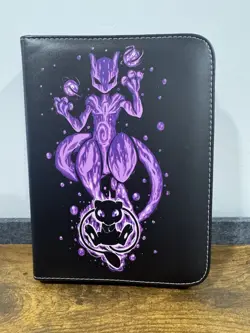 Pokemon Mewtwo And Greninja TCG Card Zip-Binder 200-400 Card Capacity - Image 1