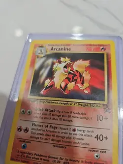 Arcanine 2000 Pokemon TCG Black Star Promo League #6 LP Vintage Card WOTC Vtg - Image 2