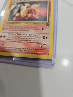 Arcanine 2000 Pokemon TCG Black Star Promo League #6 LP Vintage Card WOTC Vtg - Image 4