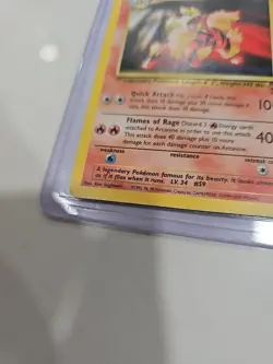 Arcanine 2000 Pokemon TCG Black Star Promo League #6 LP Vintage Card WOTC Vtg - Image 5