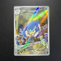 Pokemon Card TCG - Quaxwell 207/193 - Paldea Evolved - Illustration Rare - NM - Image 1