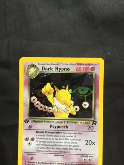 Pokemon Cards: Team Rocket 1st Edition Rare Holo: Dark Hypno 9/82 - Image 2