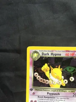Pokemon Cards: Team Rocket 1st Edition Rare Holo: Dark Hypno 9/82 - Image 3