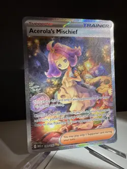 Mega Acerola’s Mischief SIR English 183/132 Pokemon TCG Card - Image 1