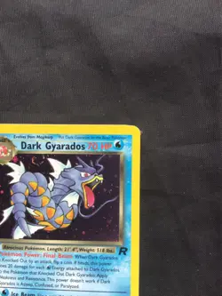 Pokemon Cards: Team Rocket 1st Edition Rare Holo: Dark Gyarados 8/82 - Image 4