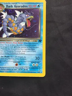 Pokemon Cards: Team Rocket 1st Edition Rare Holo: Dark Gyarados 8/82 - Image 5