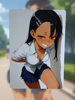 Hayase Nagatoro Don't Toy With Me, Miss Nagatoro Anime Waifu Sexy Hentai Card - Image 1