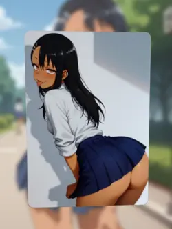 Hayase Nagatoro Don't Toy With Me, Miss Nagatoro Anime Waifu Sexy Hentai Card - Image 1