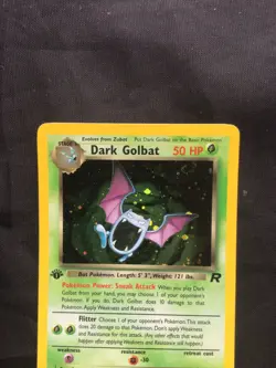 Pokemon Cards: Team Rocket 1st Edition Rare Holo: Dark Golbat 7/82 - Image 2