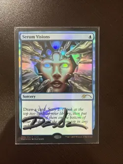 FNM Promo Serum Visions Dan Scott Shadowed Autographed Magic the Gathering Card - Image 1
