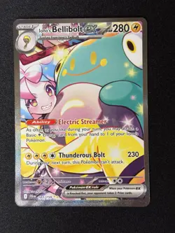 Iono's Bellibolt EX Sir 183/159 SV09 Holo Pokemon TCG Card Journey Together - Image 1