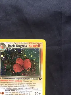 Pokemon Cards: Team Rocket 1st Edition Rare Holo: Dark Dugtrio 6/82 - Image 4