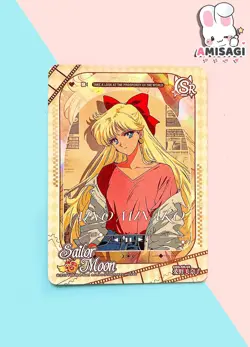 Sailor Moon Trading Card Game Minako Aino Karte Anime Manga Fan Made CDS-SR-03 - Image 1