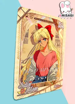 Sailor Moon Trading Card Game Minako Aino Karte Anime Manga Fan Made CDS-SR-03 - Image 2