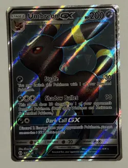 Umbreon GX 142/149 Sun & Moon Full Art Ultra Rare Pokemon Card Near Mint/ Mint - Image 1