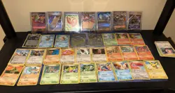 Pokemon Card Big Lot Of 62 Cards (vintage + Mega Evo) - Image 1